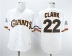 Giants #22 Will Clark 1989 Throwback Jersey