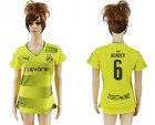 2017-18 Dortmund 6 BENDER Home Women Soccer Jersey