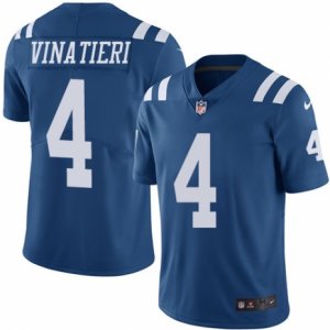 Youth Nike Indianapolis Colts #4 Adam Vinatieri Limited Royal Blue Rush NFL Jersey