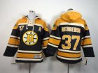 Youth nhl boston bruins #37 bergeron yellow-black[pullover hooded sweatshirt] [patch A]