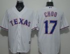 Texas Rangers #17 Shin-Soo Choo White New Cool Base Stitched Baseball Jersey