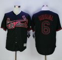 St. Louis Cardinals #6 Stan Musial Black New Cool Base Fashion Stitched MLB Jersey