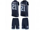 Nike Tennessee Titans #21 DaNorris Searcy Limited Navy Blue Tank Top Suit NFL Jersey
