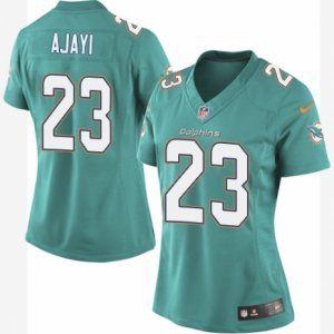 Womens Nike Miami Dolphins #23 Jay Ajayi Limited Aqua Green Team Color NFL Jersey