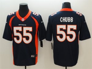 Nike Broncos #55 Bradley Chubb Navy Vapor Untouchable Limited Jersey