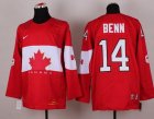 nhl jerseys team canada olympic #14 BENN red