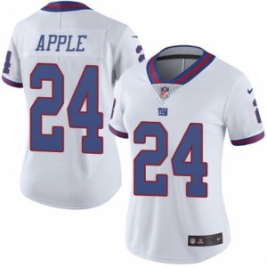 Women\'s Nike New York Giants #24 Eli Apple Limited White Rush NFL Jersey