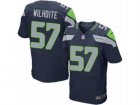 Mens Nike Seattle Seahawks #57 Michael Wilhoite Elite Steel Blue Team Color NFL Jersey