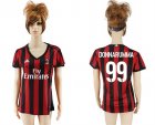 2017-18 AC Milan 99 DONNARUMMA Home Women Soccer Jersey