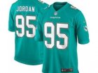 Nike NFL Miami Dolphins #95 Dion Jordan Green Jerseys(Game)