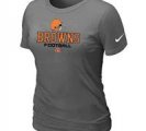 Women Cleveland Browns Deep Grey T-Shirt