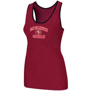 Nike San Francisco 49ers Heart & Soul Tri-Blend Racerback stretch Tank Top Red