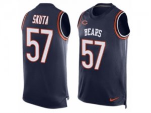 Mens Nike Chicago Bears #57 Dan Skuta Limited Navy Blue Player Name & Number Tank Top NFL Jersey