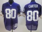 nfl Minnesota Vikings #80 Cris Carter Throwback Purple