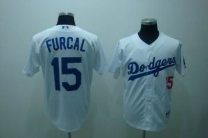 mlb los angeles dodgers #15 furcal white