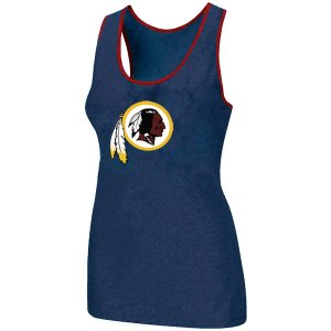 Nike Washington Red Skins Ladies Big Logo Tri-Blend Racerback stretch Tank Top Blue