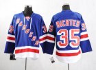 nhl new york rangers #35 richter lt,blue