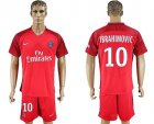 Paris Saint-Germain #10 Ibrahimovic Red Soccer Club Jersey