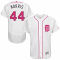 Men's Majestic Detroit Tigers #44 Daniel Norris Authentic White 2016 Mother's Day Fashion Flex Base MLB Jersey