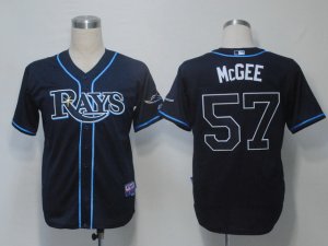MLB Tampa Bay Rays #57 Mcgee dk,Blue[Cool Base]