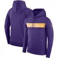 Minnesota Vikings Nike Sideline Team Performance Pullover Hoodie Purple