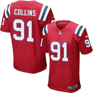 Nike New England Patriots #91 Jamie Collins red Jerseys(Elite)