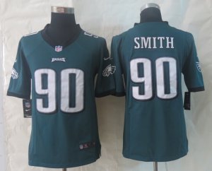 Nike Philadelphia Eagles #90 Smith Green Jerseys(Limited)