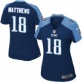 Women's Nike Tennessee Titans #18 Rishard Matthews Limited Navy Blue Alternate NFL Jersey