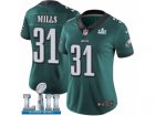 Women Nike Philadelphia Eagles #31 Jalen Mills Midnight Green Team Color Vapor Untouchable Limited Player Super Bowl LII NFL Jersey