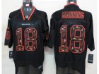Nike NFL Denver Broncos #18 Peyton Manning Lights Out Black Elite Jersey