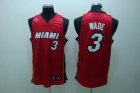 nba miami heat #3 wade regular red