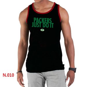 Nike NFL Green Bay Packers Sideline Legend Authentic Logo men Tank Top Black 3