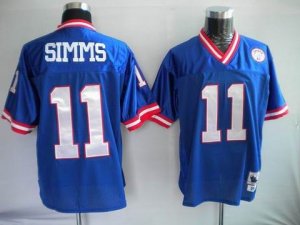 nfl new york giants #11 simms m&n blue