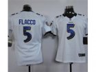 Nike Women nfl Baltimore Ravens #5 Joe Flacco white