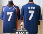 Nike Denver Broncos #7 John Elway Navy Blue Alternate Super Bowl XLVIII NFL Limited Jersey