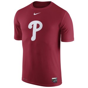 MLB Men\'s Philadelphia Phillies Nike Authentic Collection Legend T-Shirt - Red