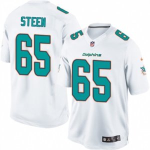 Mens Nike Miami Dolphins #65 Anthony Steen Limited White NFL Jersey