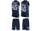 Nike Tennessee Titans #45 Jalston Fowler Limited Navy Blue Tank Top Suit NFL Jersey
