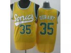 nba Seattle Supersonic #35 Kevin Durant yellow jerseys(Revolution 30)