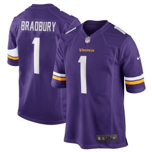 Nike Vikings #1 Garrett Bradbury Purple Youth 2019 NFL Draft First Round Pick Vapor Untouchable Limited