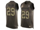 Mens Nike Washington Redskins #29 Kendall Fuller Limited Green Salute to Service Tank Top NFL Jersey