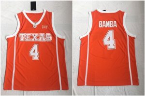 Texas Longhorns # Mohamed Bamba Orange Stitched College Basketball Jersey