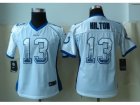 Nike Women Indianapolis Colts #13 Hilton White Jerseys(Drift Fashion)