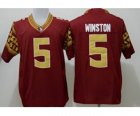 ncaa florida state seminoles #5 winston red[new]