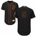 Mens Majestic San Francisco Giants #5 Matt Duffy Black Flexbase Authentic Collection MLB Jersey
