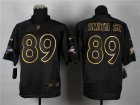 Nike Baltimore Ravens #89 Steve Smith Sr black jerseys[Elite gold lettering fashion]