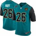 Mens Nike Jacksonville Jaguars #26 Marqueston Huff Game Teal Green Team Color NFL Jersey