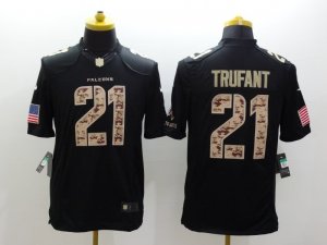 Nike atlanta falcons #21 desmond trufant black Salute to Service Jerseys(Limited)