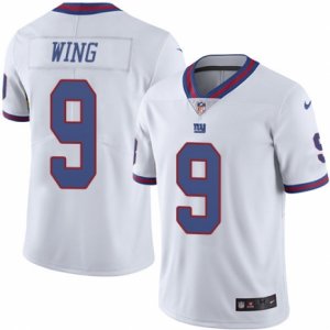 Youth Nike New York Giants #9 Brad Wing Limited White Rush NFL Jersey