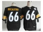 nike nfl jerseys pittsburgh steelers #66 decastro blank[Elite]